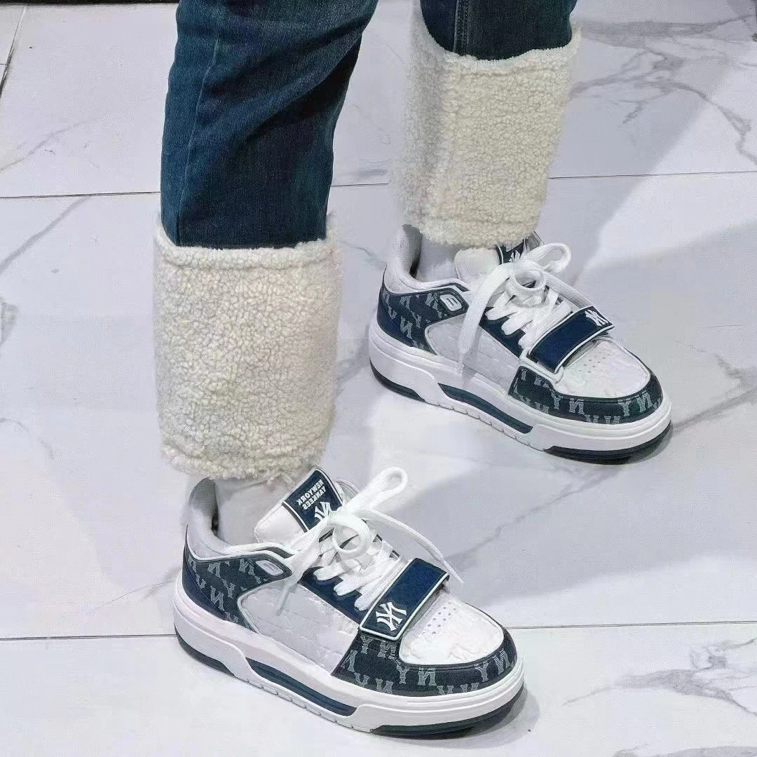 MLB联名中赤mlb老爹鞋纯原韩版增高6cm厚底学长鞋女 洋基NY鞋子