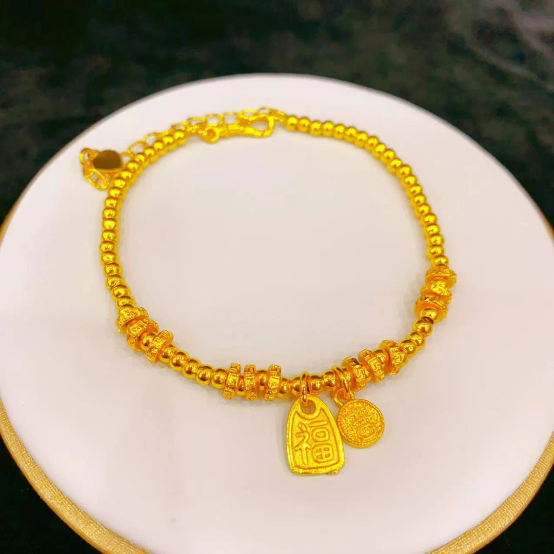 铜合金手链 吉福小盘缠手链