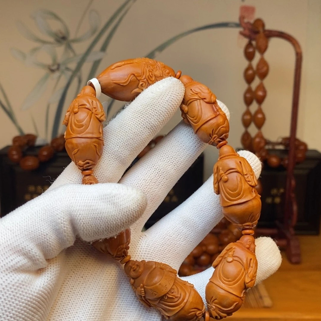 橄榄核手串许静健老师六合弥勒1.9×3.7