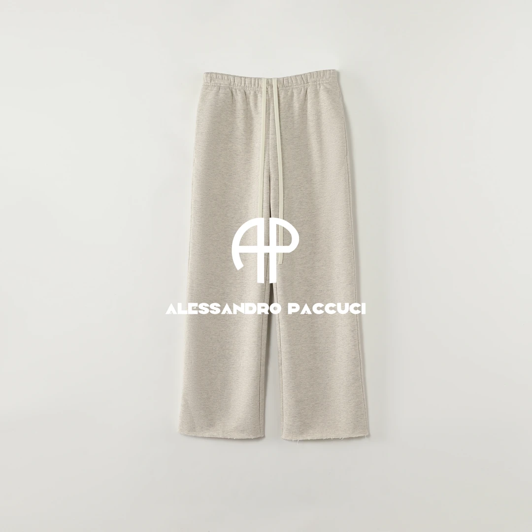 AP洛哥54297KC棉+牦牛绒轻拉毛松紧系带腰多色时尚休闲百搭九分裤