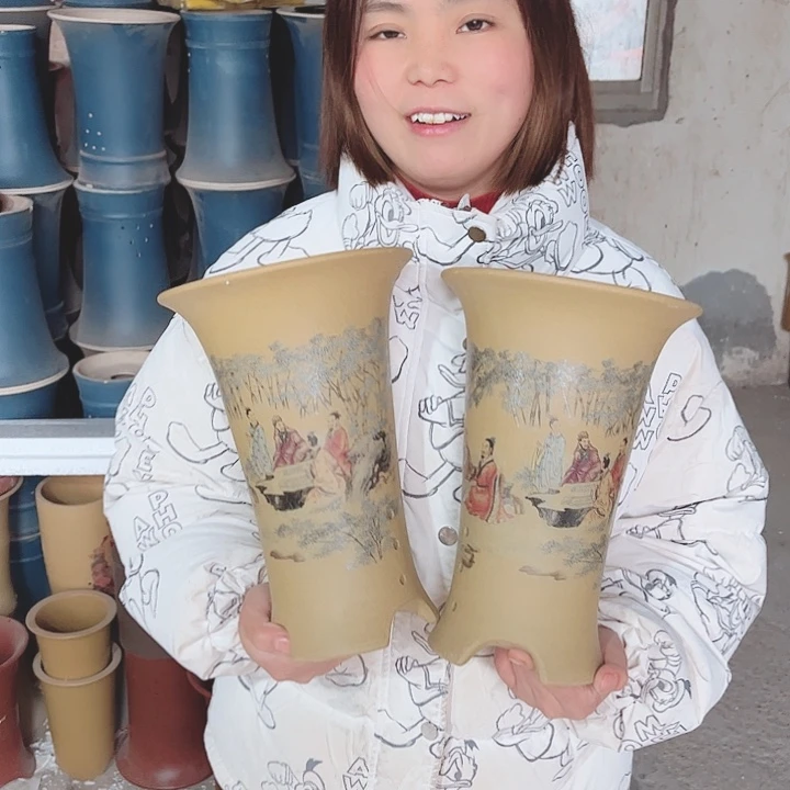 紫砂花盆宜兴紫砂花盆