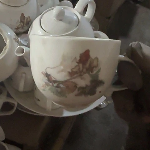 瓷片国营厂库存微瑕椭圆