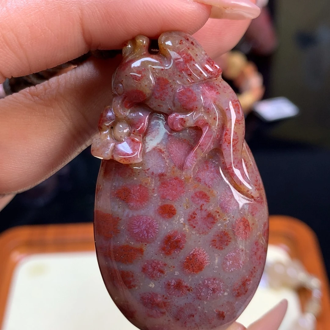【闪购商品】颈饰未镶嵌硅化珊瑚（珊瑚玉）16号