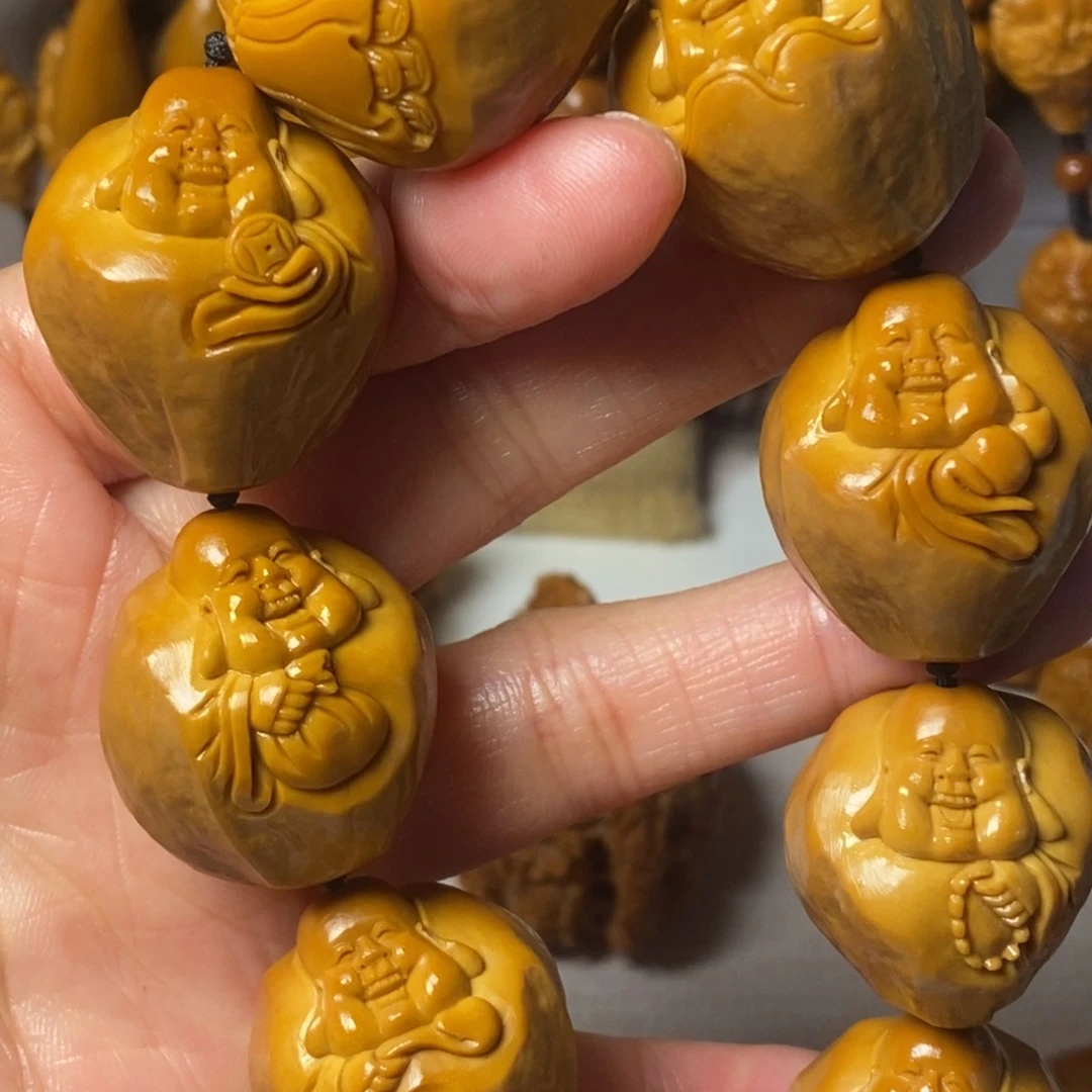 橄榄核手串/手链欢**地包衣大弥勒