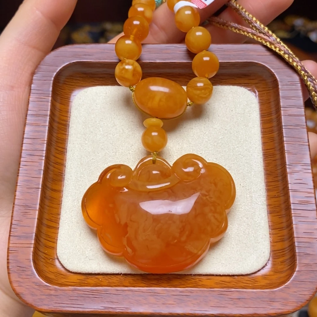 【闪购商品】蜜蜡颈饰未镶嵌项链