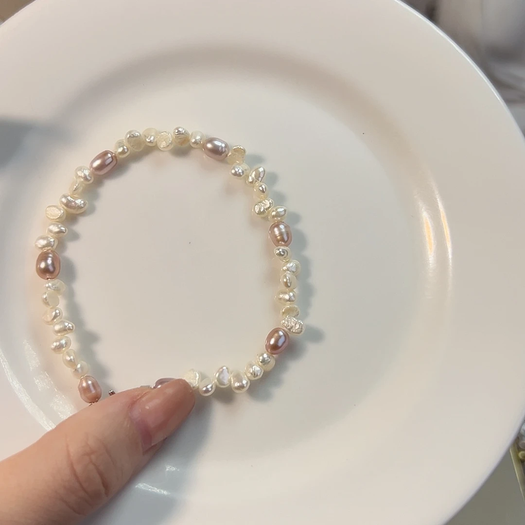 落***落银S925镶嵌天然淡水珍珠设计款淡水珍珠
