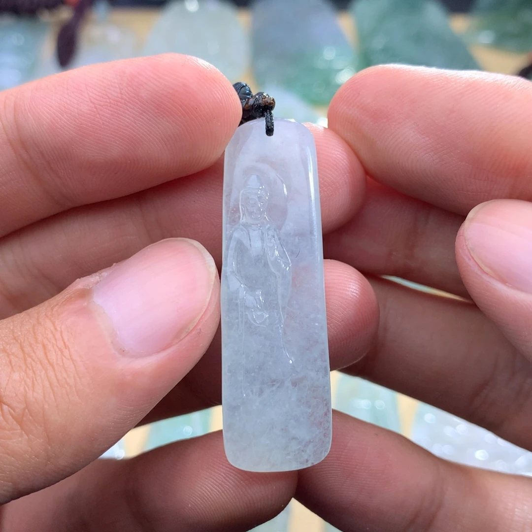 翡翠未镶嵌颈饰天然缅甸A货翡翠