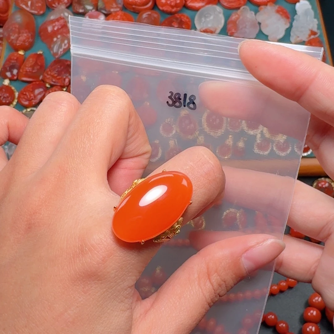 南红玛瑙南红银S925镶嵌