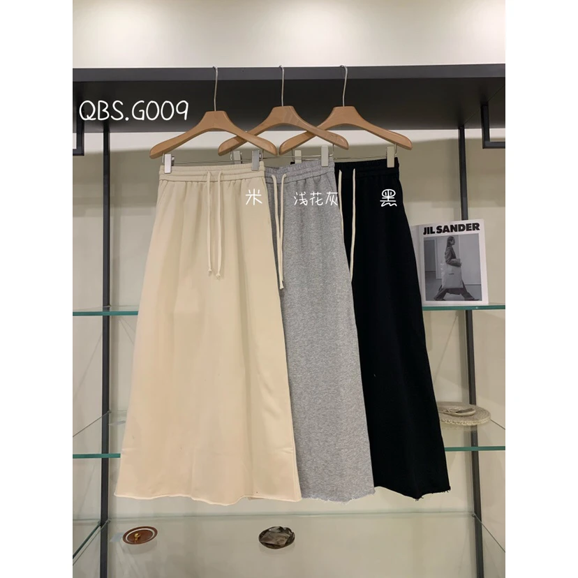 009三色休闲半身裙