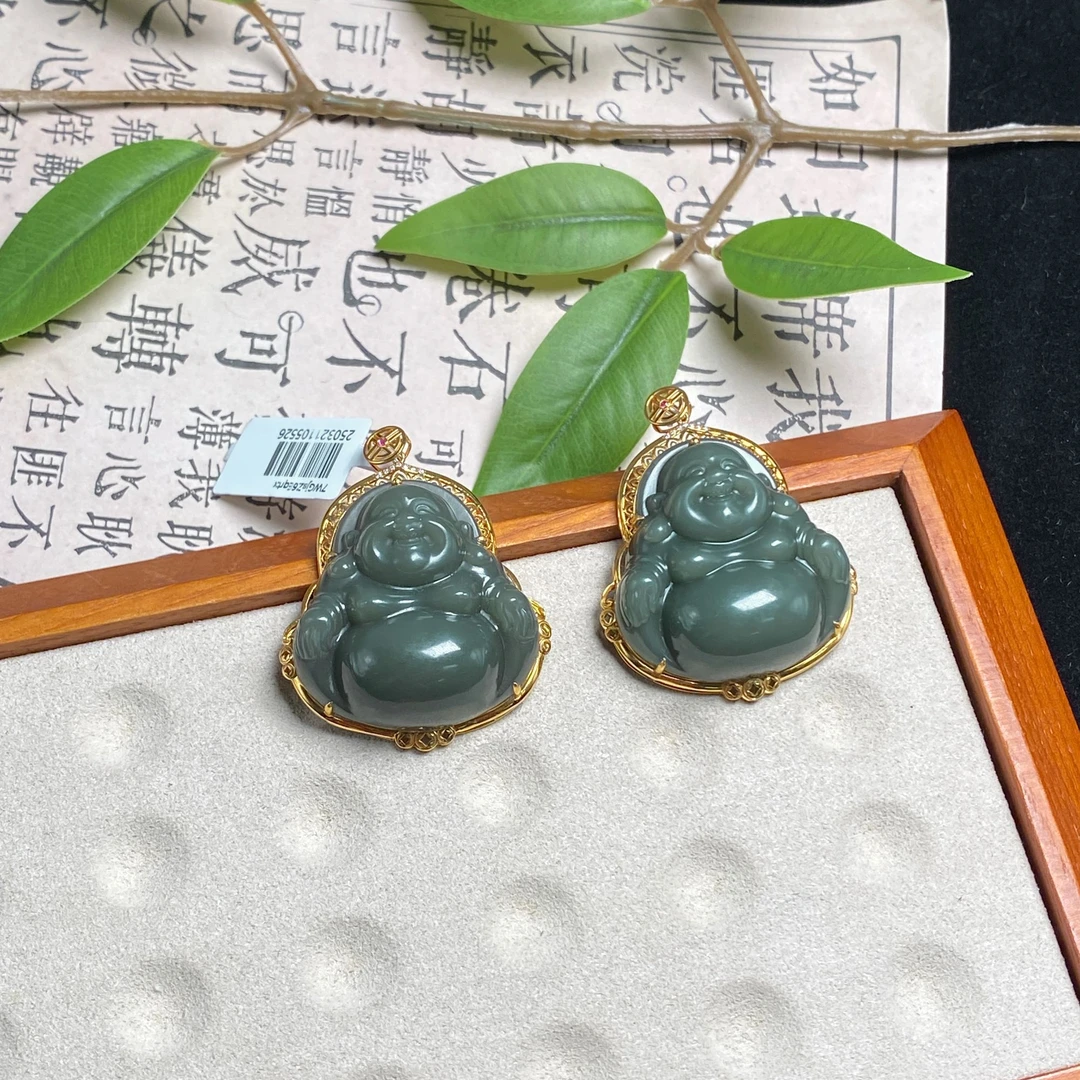 18k沙枣青佛公-约37*33*12mm-ZH240802002-1-SY-多样性发一