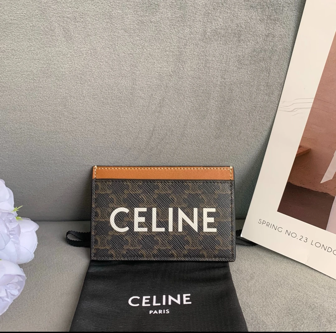 Celine赛琳印花卡包经典Logo款 全新 公价4500