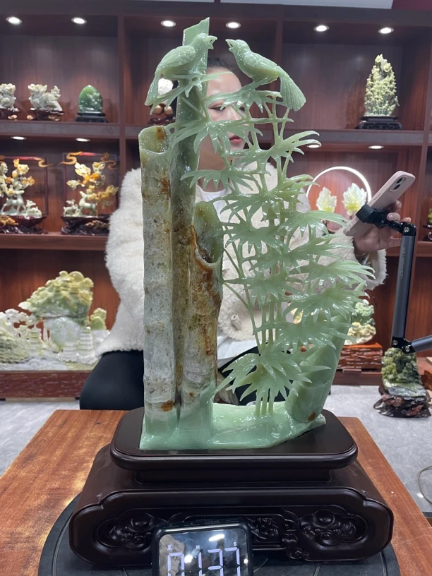 摆件新中式玄关山水摆件办公室摆件