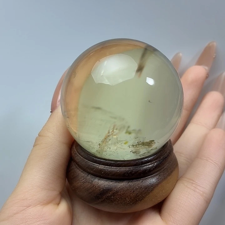 水晶未镶嵌珠宝半成品黄水晶4.99cm