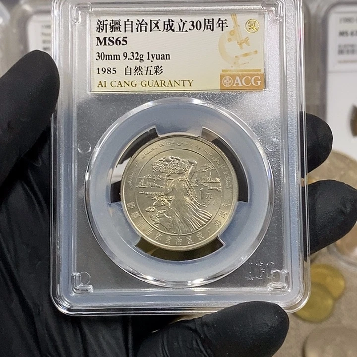 铜新疆纪念币一枚，如图