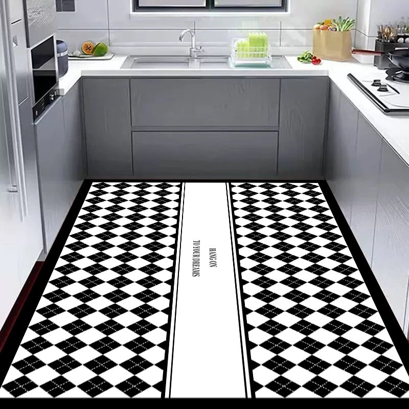 362【100*160】硅藻泥客厅地毯入户玄关垫高级感家用卧室床边地毯