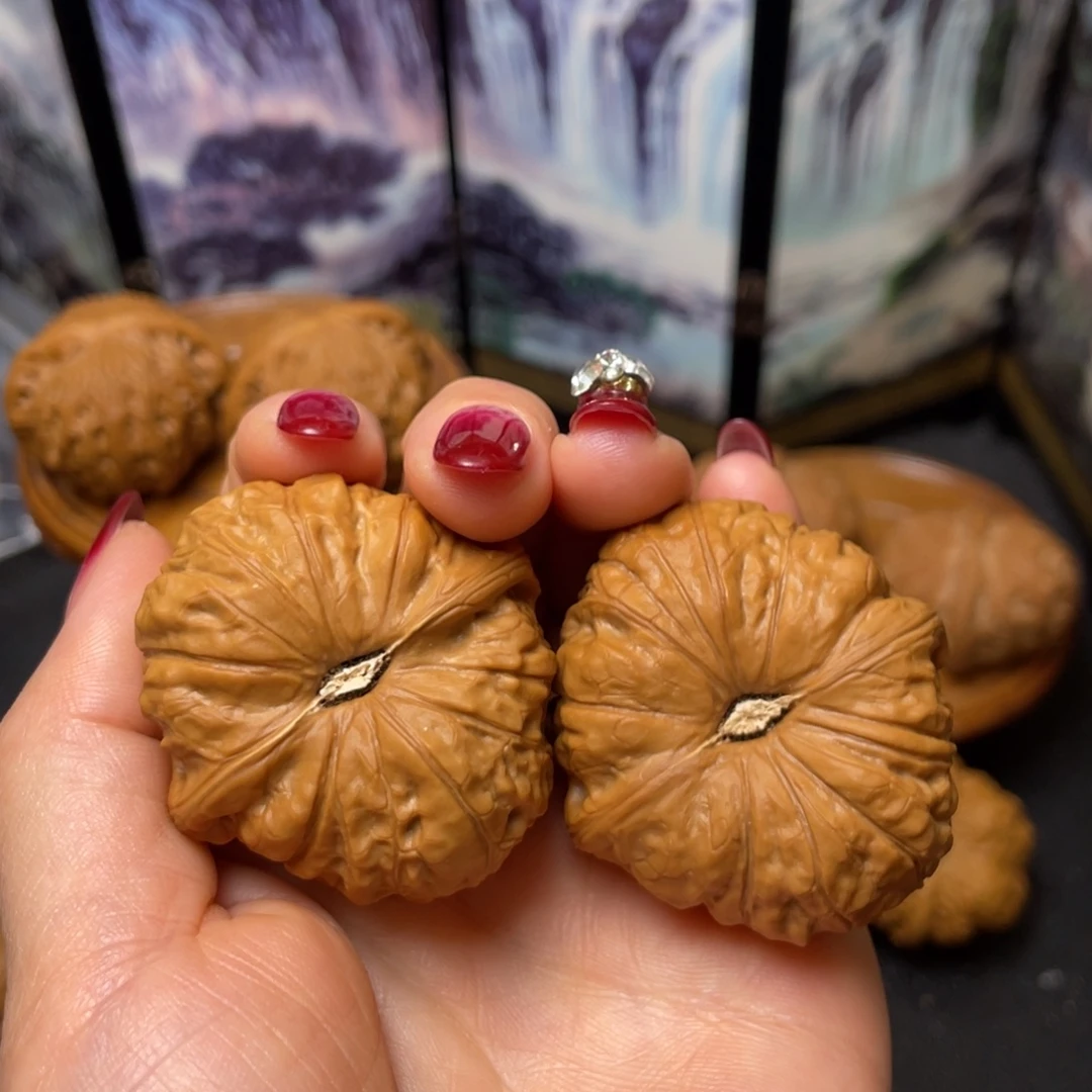 把件文玩核桃42南瓜墩