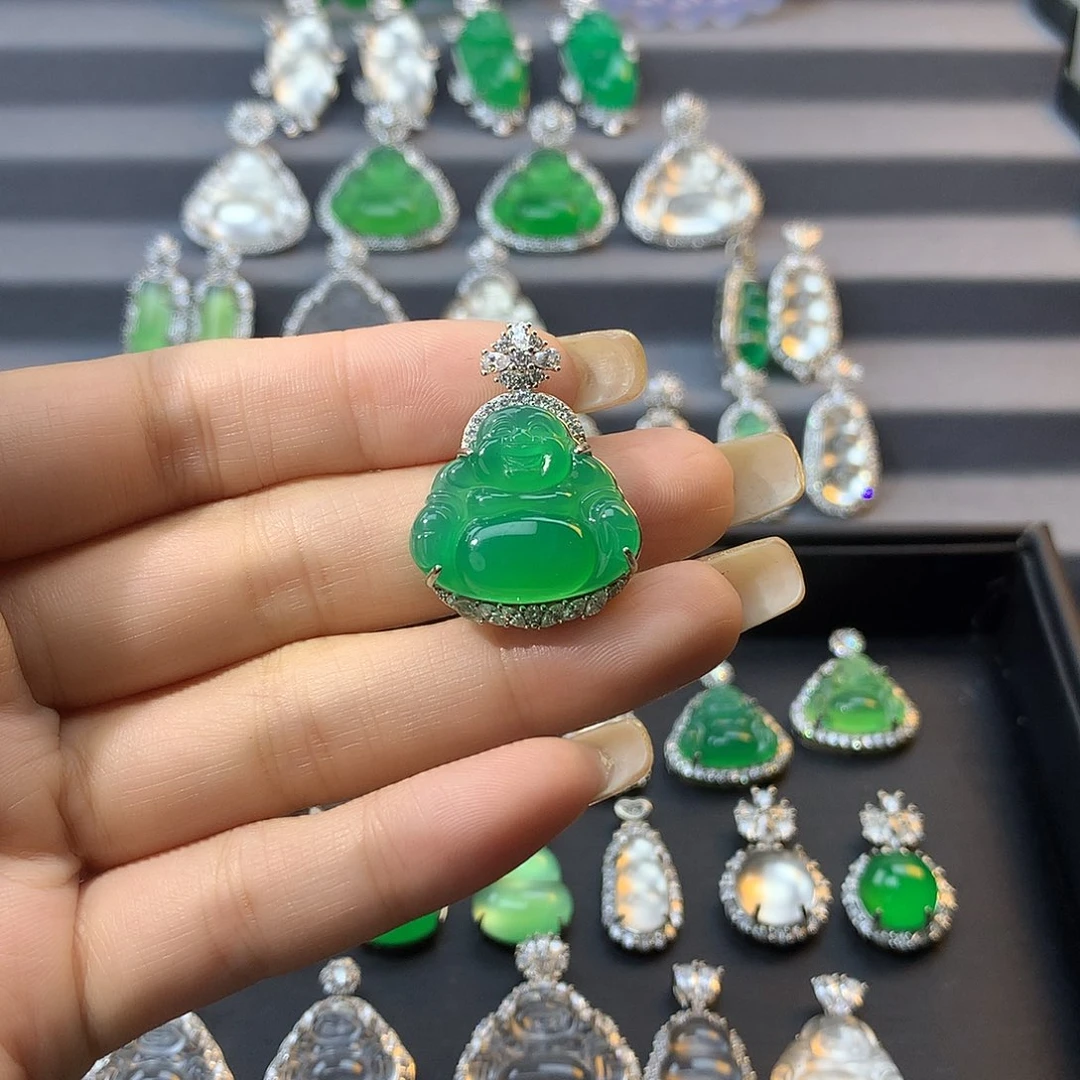 玛瑙/玉髓银S925镶嵌颈饰