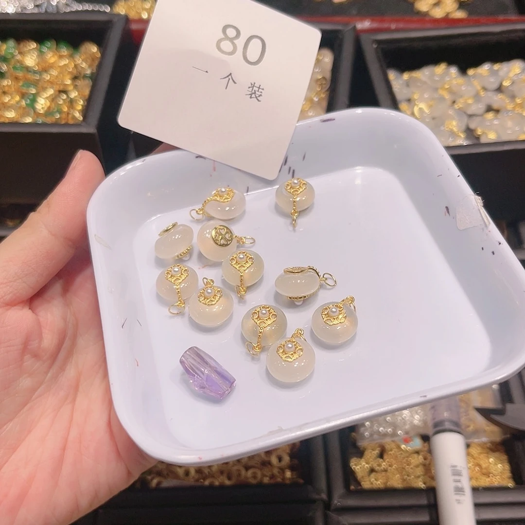 玛瑙/玉髓颈饰银S925镶嵌80
