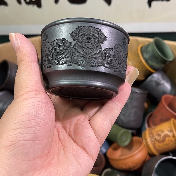 茶杯紫砂全手工紫砂主人杯