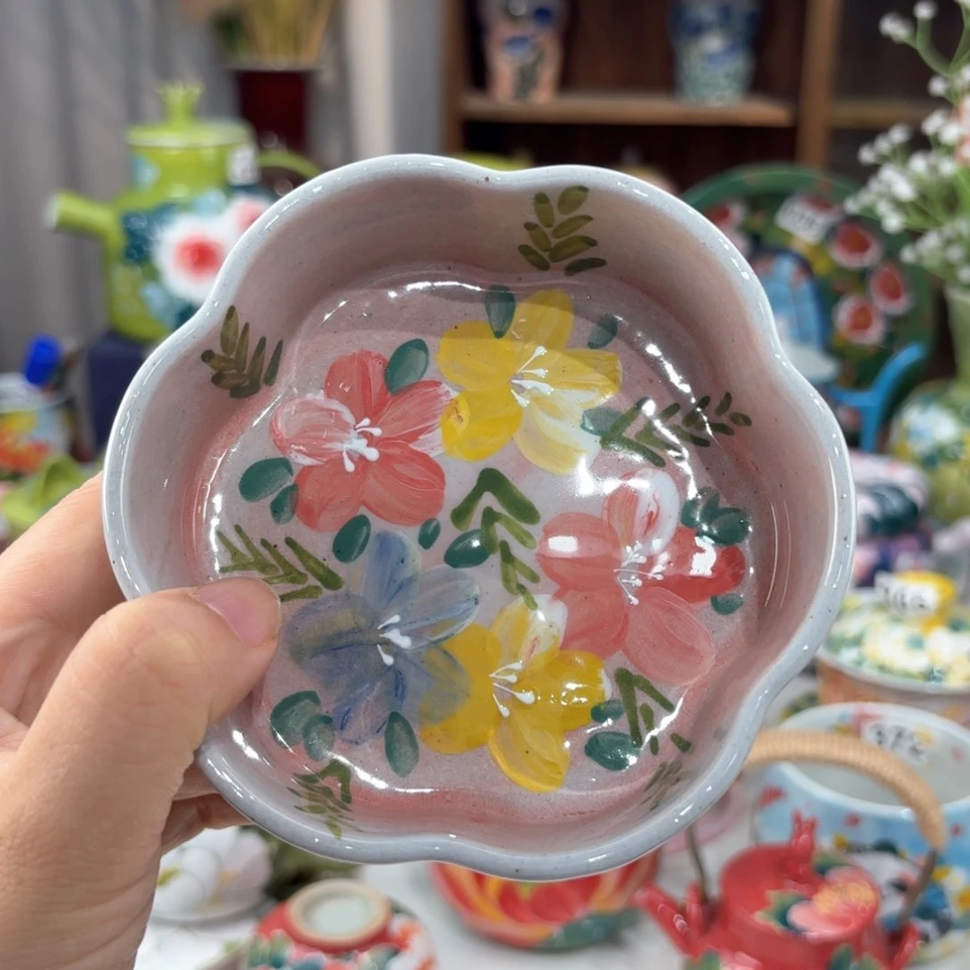 景德镇手绘高温釉下彩陶瓷茶具