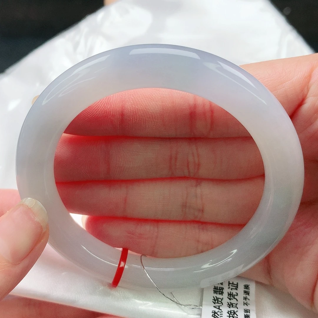 翡翠未镶嵌手镯55圈