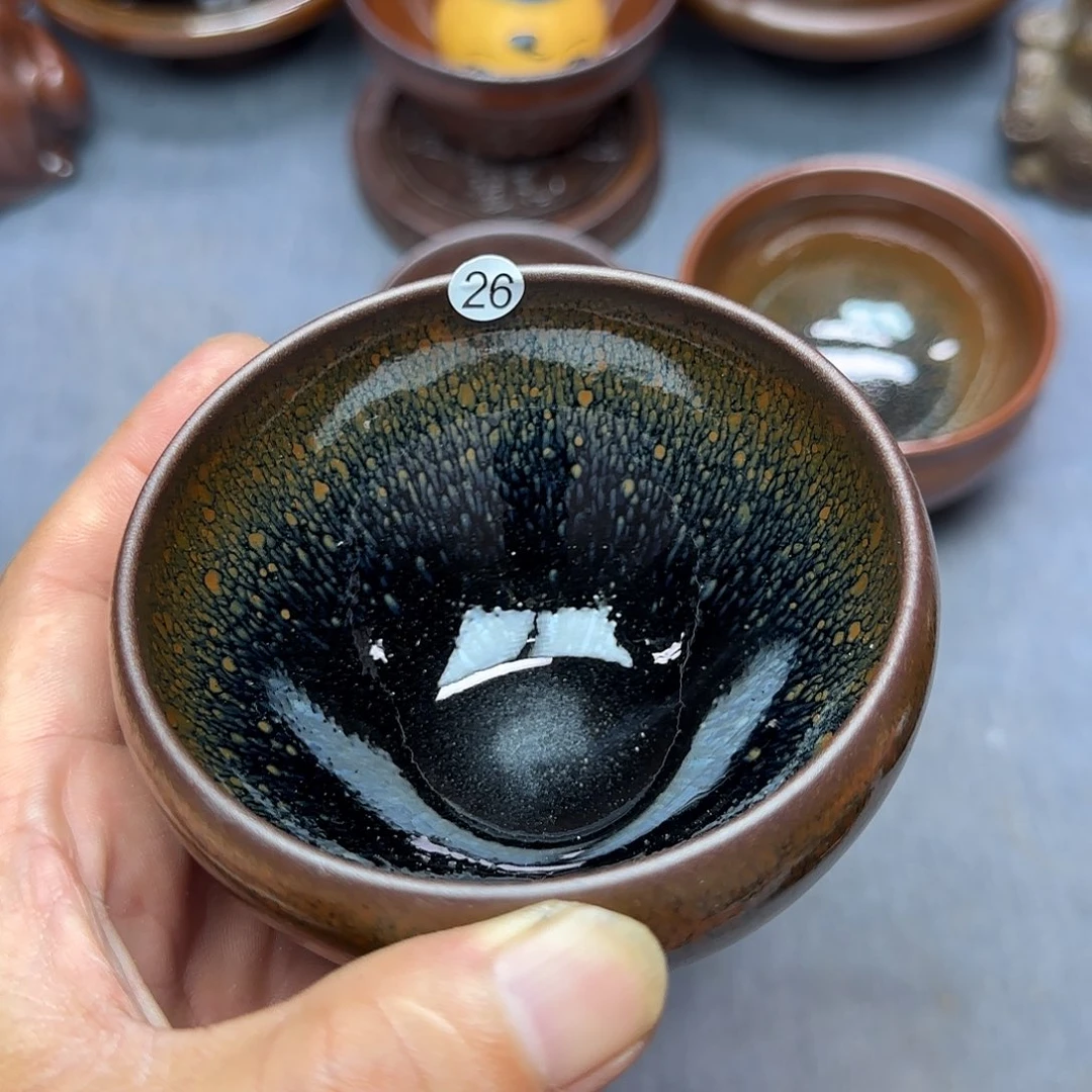 山***雨茶盏印春堂柴烧建盏