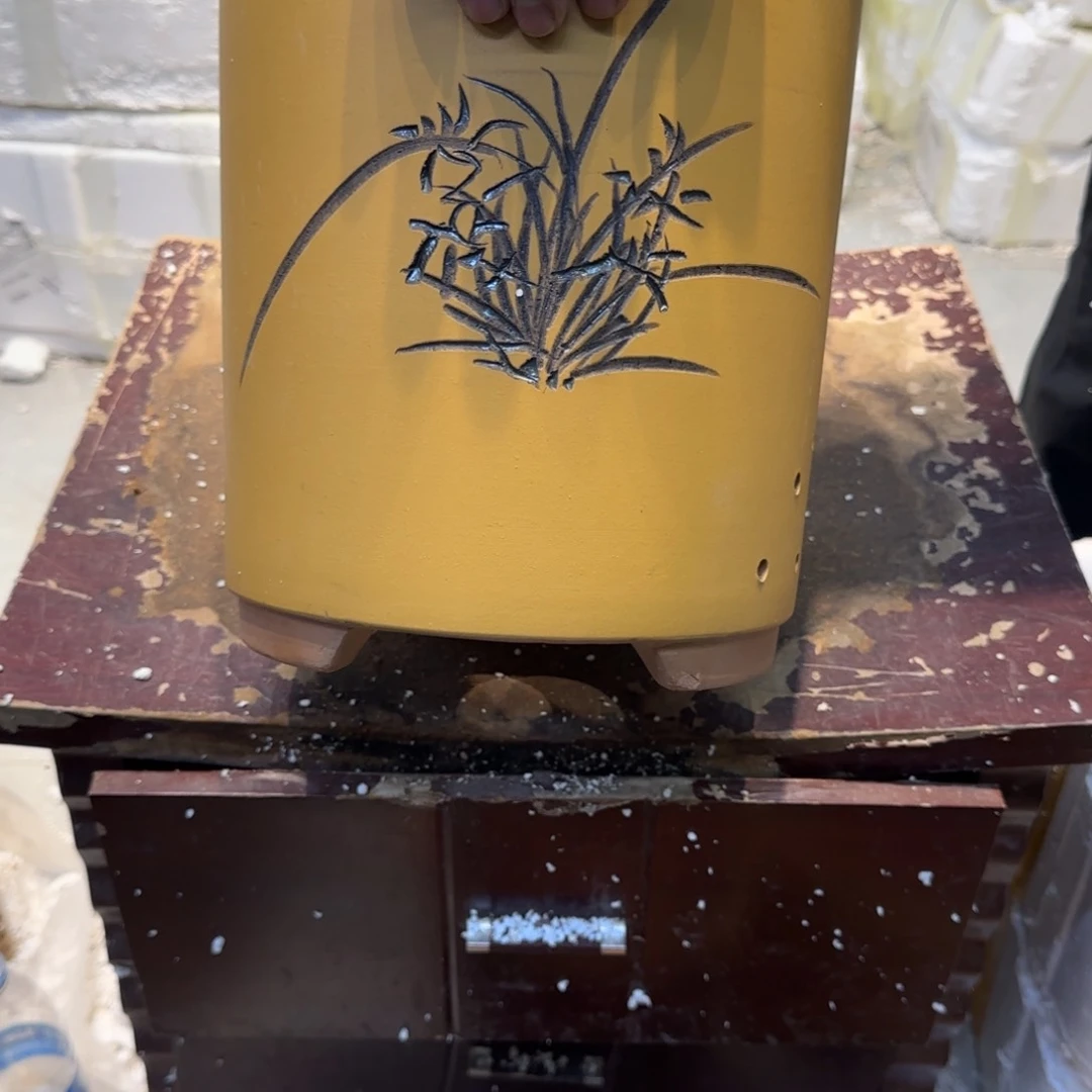 紫砂花盆口径17.22口径
