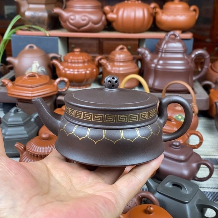 紫砂茶壶禅玉260CC原矿老紫泥双十一特价