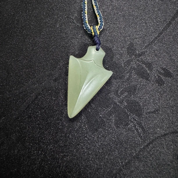 DZ193和田玉于田料青玉吊坠