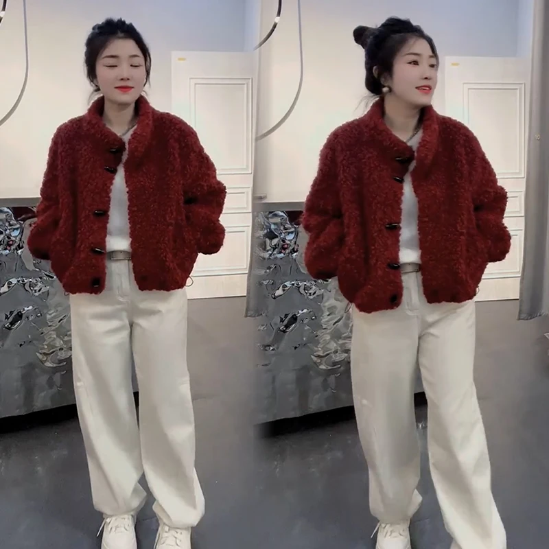 2025秋冬新款时尚显瘦气质网红高档套装女高级百搭宽松大码两件套