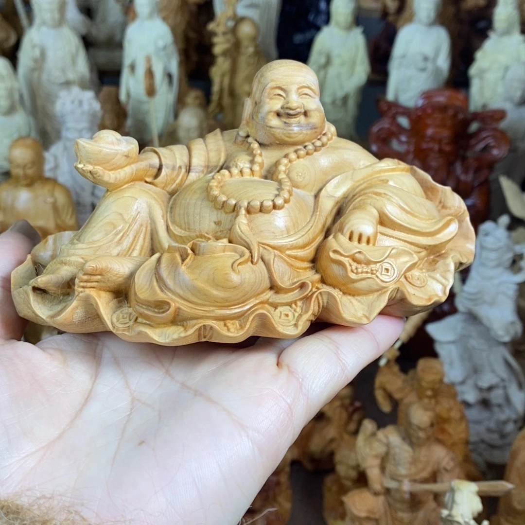 木崖柏14荷叶弥勒木纹