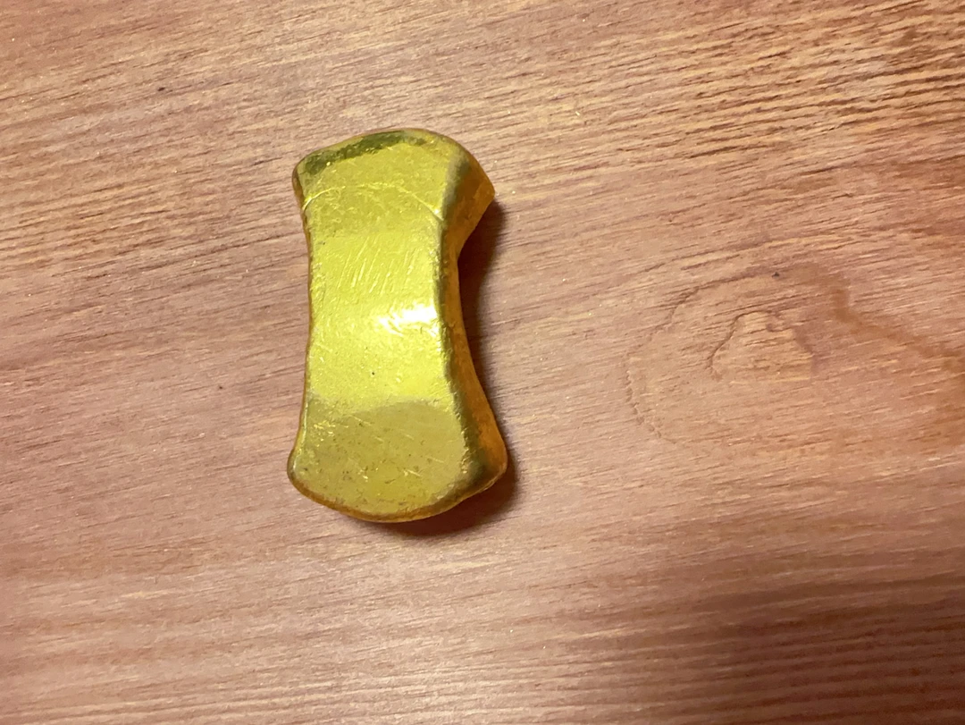 船型刻字复古黄灿灿摆件