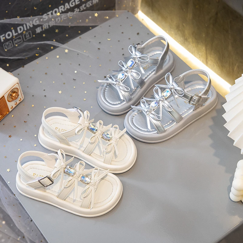 女可爱风时装凉鞋夏季公主凉鞋防滑大童小女孩休闲韩版软底时尚