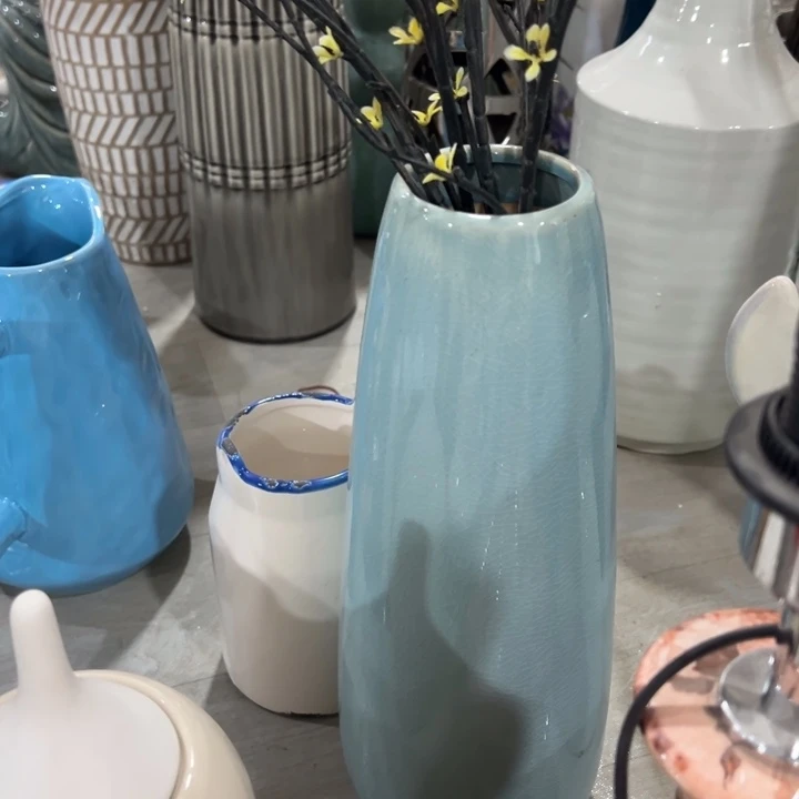 瓷花瓶摆件外贸出口（微瑕）