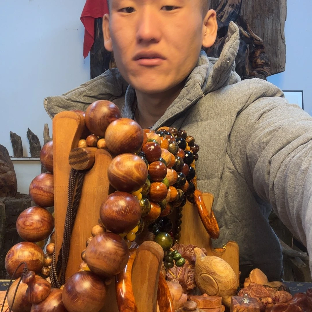 藏***猫无事牌松木（琥珀木）水墨2.0