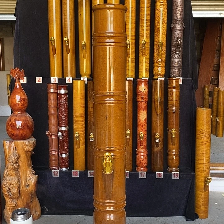 缅甸大叶金丝楠木竹节款