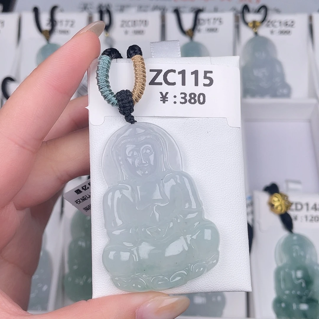 翡翠未镶嵌颈饰zc115