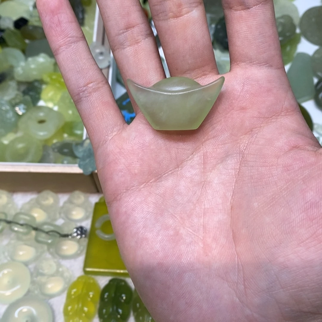 岫玉未镶嵌吊坠(不含链)两单包邮
