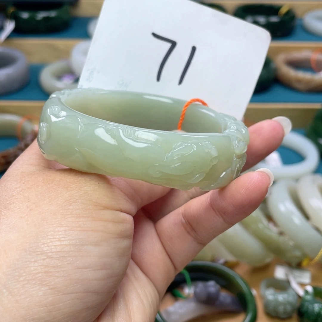 未镶嵌手镯和田玉圈口59