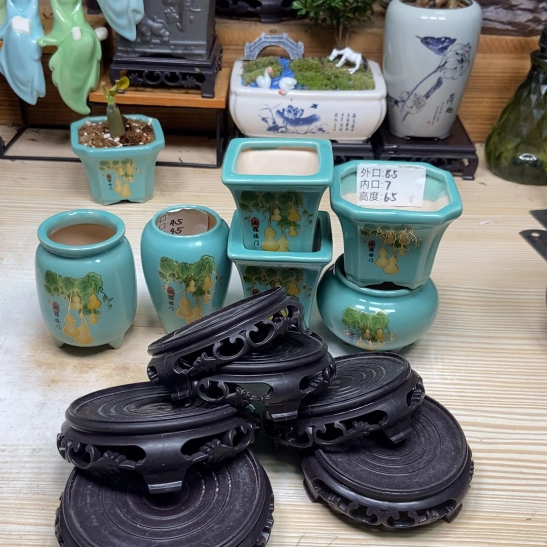 瓷片陶瓷花盆陶瓷艺术
