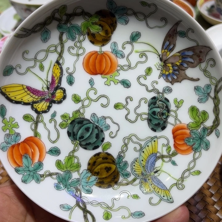 纯手绘精品盖碗杯