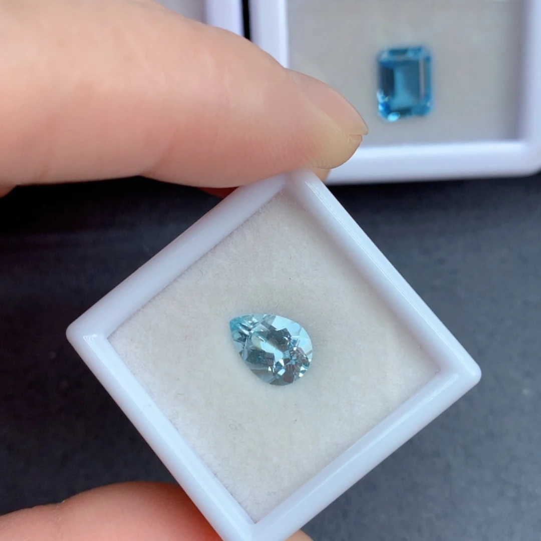 海蓝宝石笔搁未镶嵌1.15克拉裸石