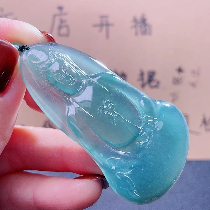 翡翠吊坠(不含链)银S925镶嵌