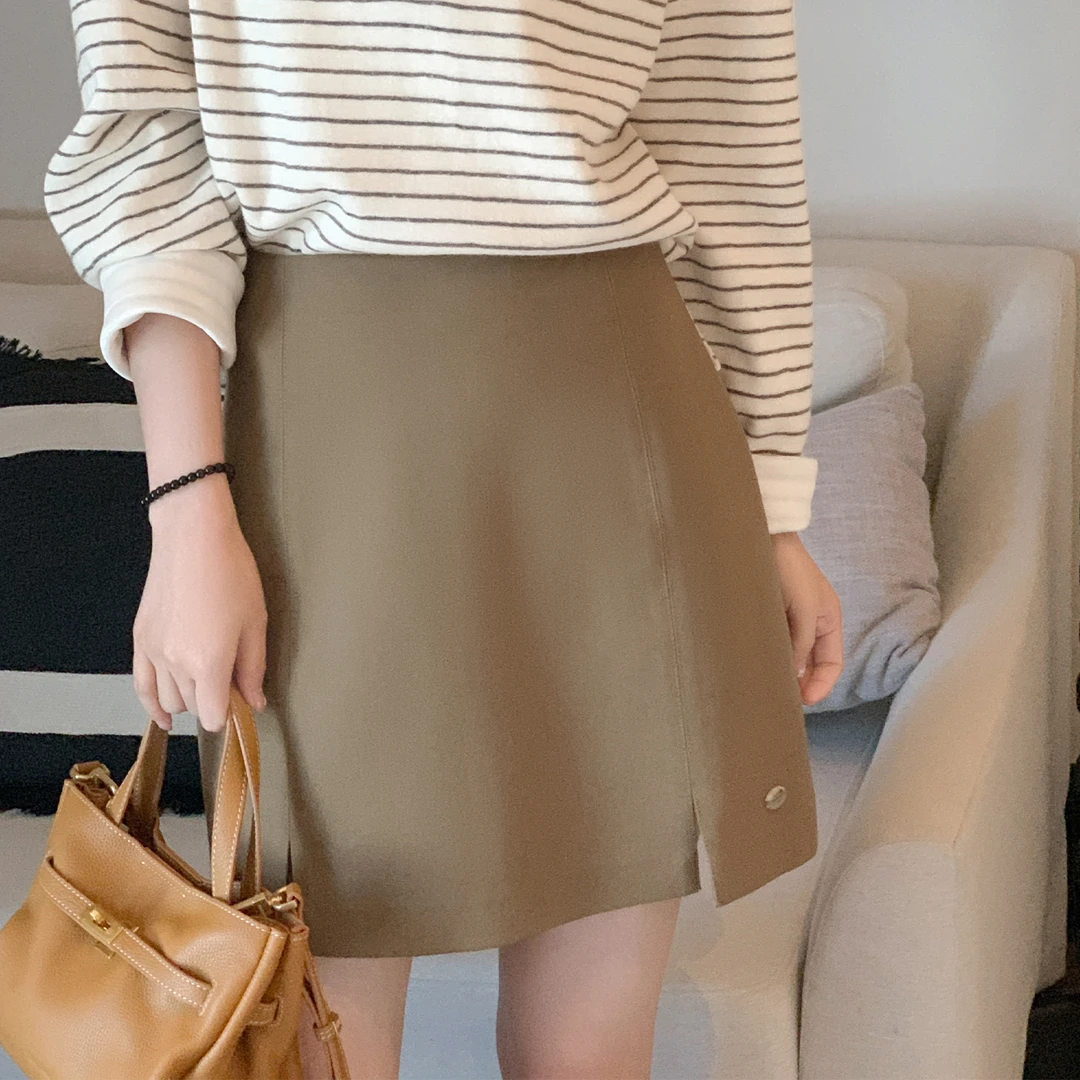 【诗诗】【新品】【松果半裙】FS507X013设计感A字半裙