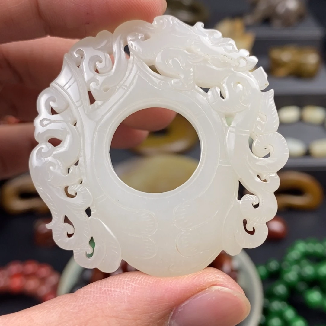 和田玉挂件未镶嵌九*