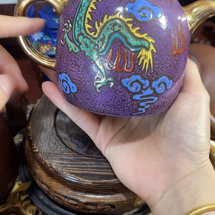 茶壶紫砂手工制作的一把紫砂壶