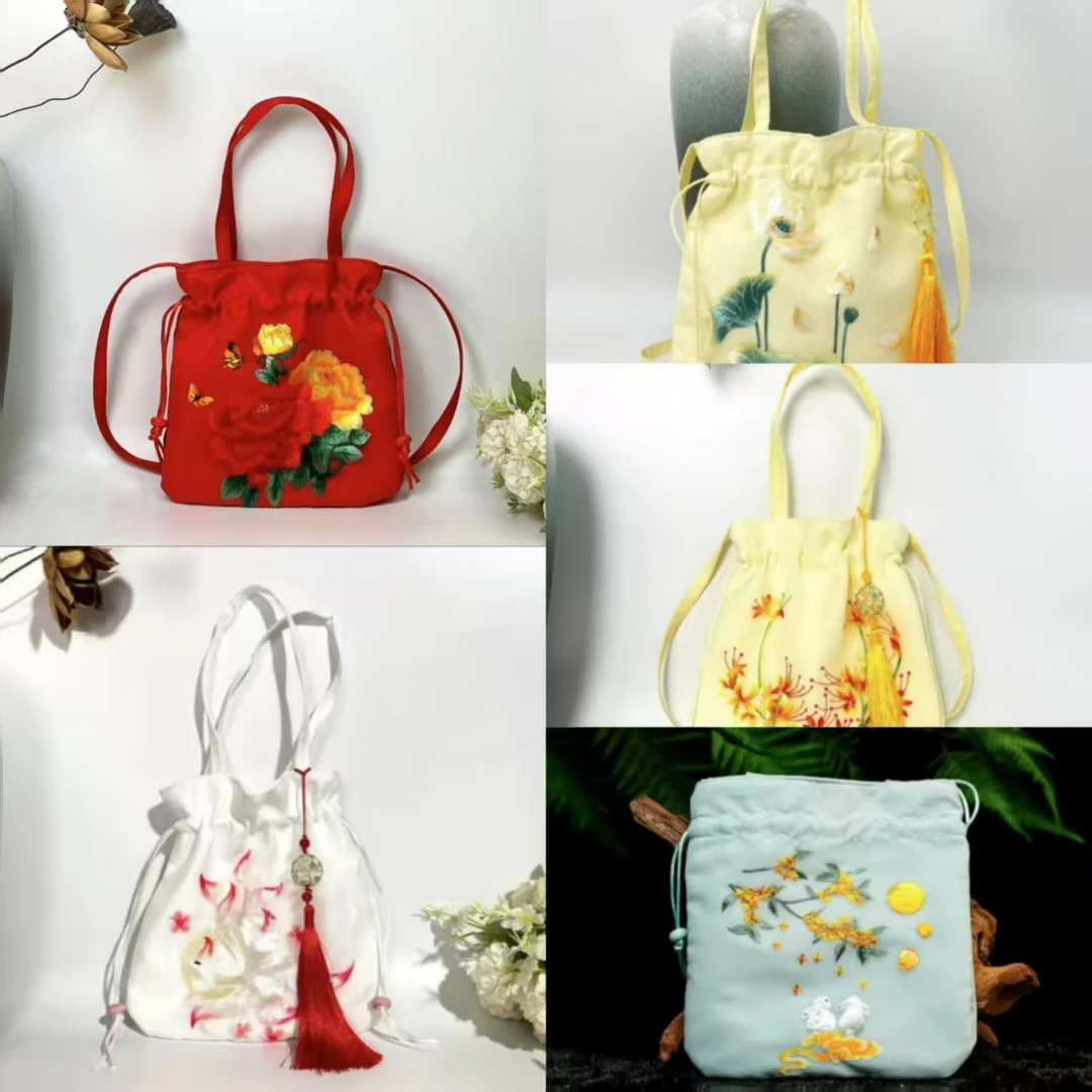 苏绣2024年春晚同款苏绣非遗刺绣零钱专用钥匙化妆品杂物古装包