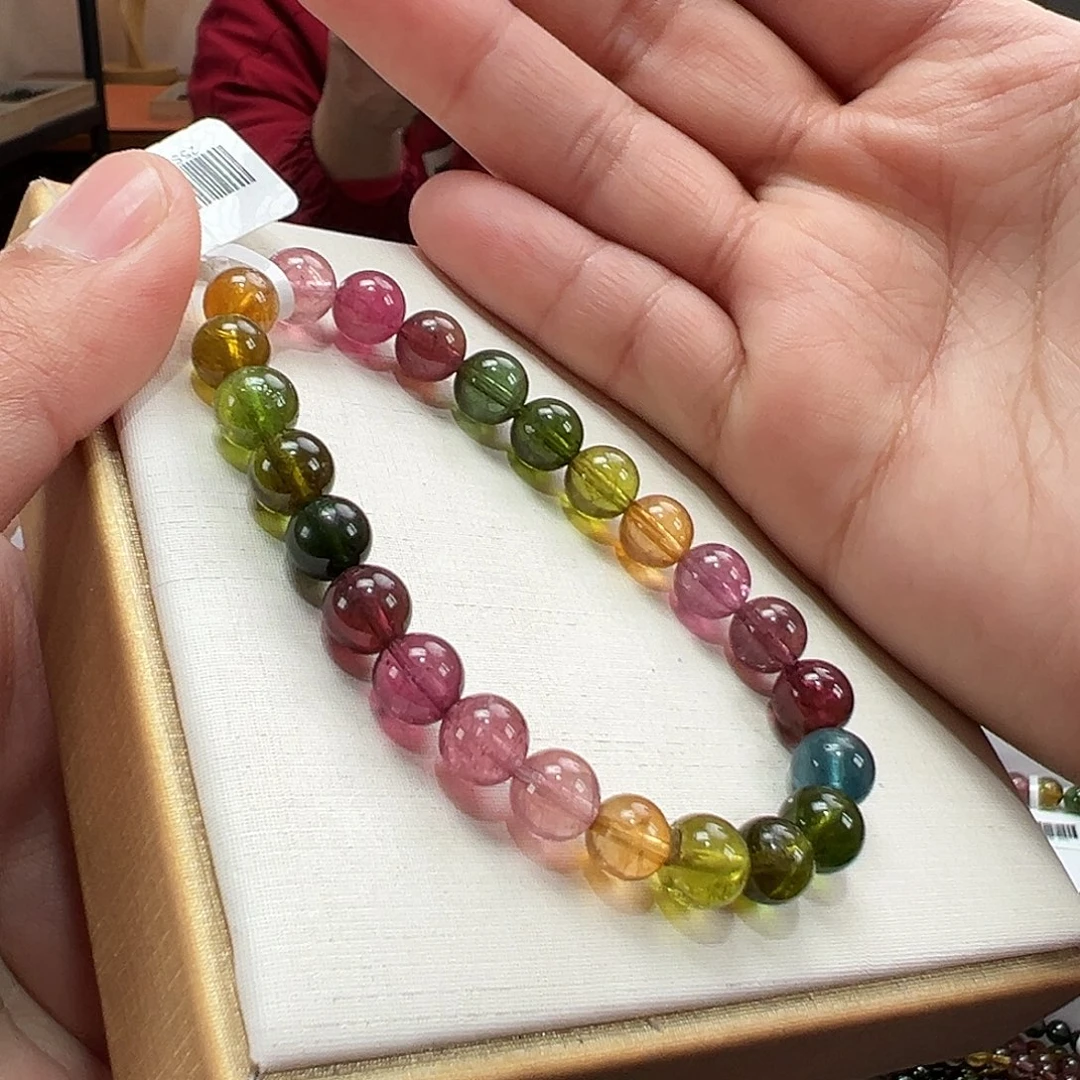 碧玺手串未镶嵌7.5mmmmmmm