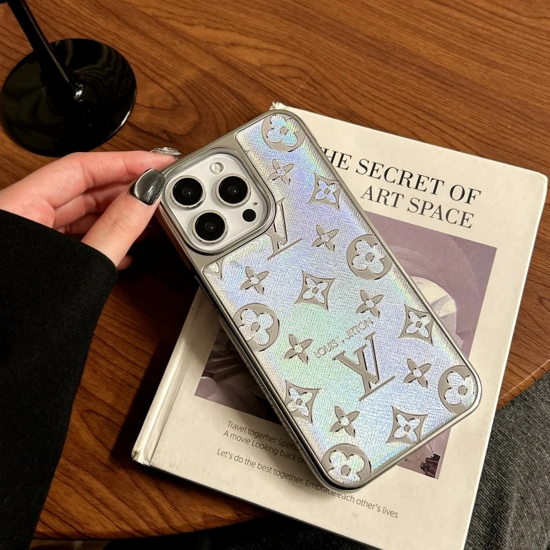 镭射老花适用苹果17promax手机壳iPhone16潮牌15磨砂高档14时尚13