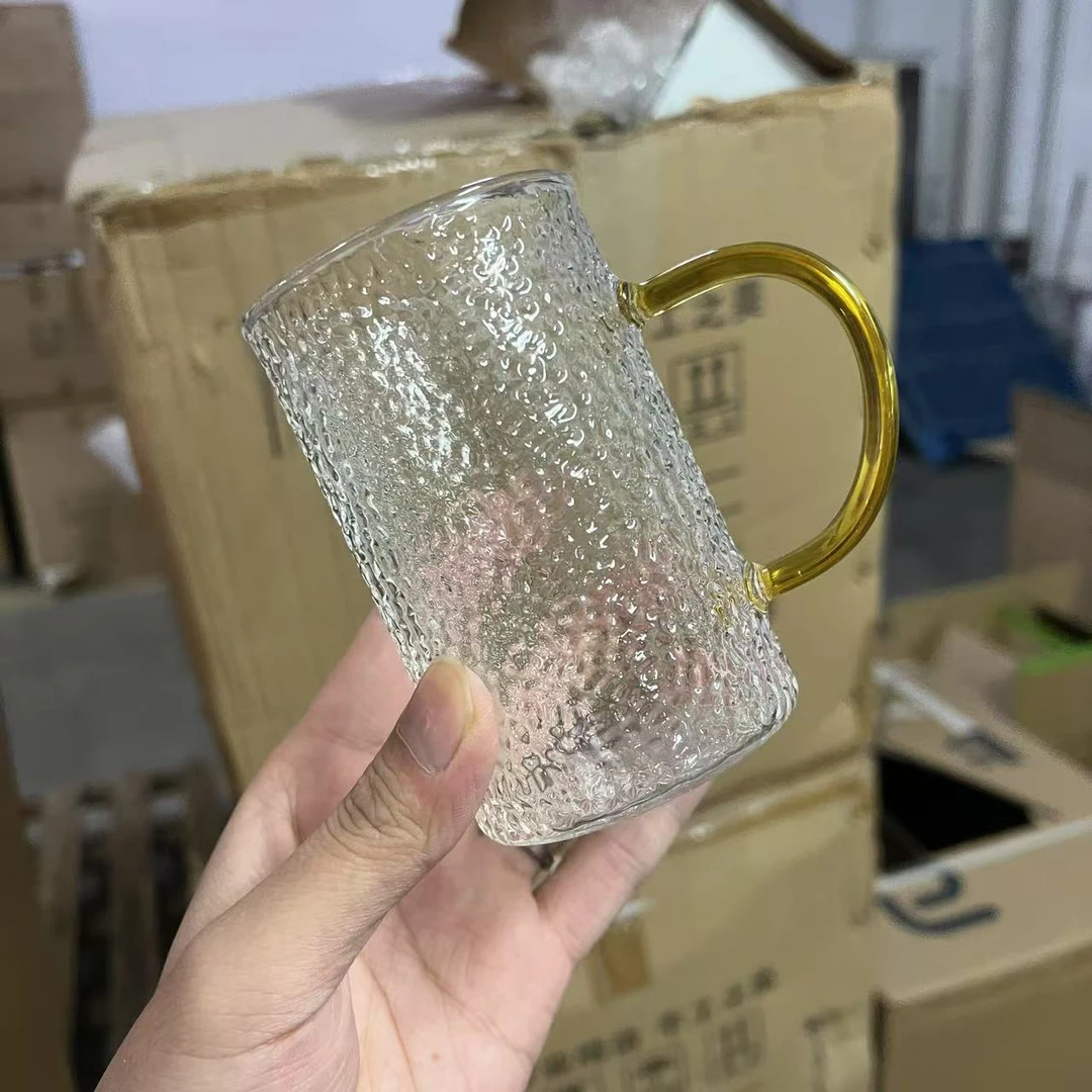 【清仓】锤纹直身杯黄把